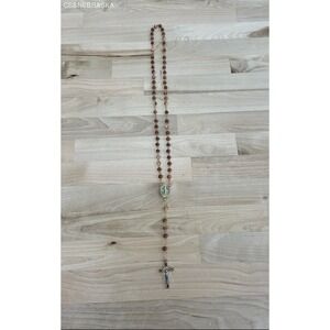 NEW Hand Crafted Rosary 6mm bead‎ of Malachite Gold Crucifix